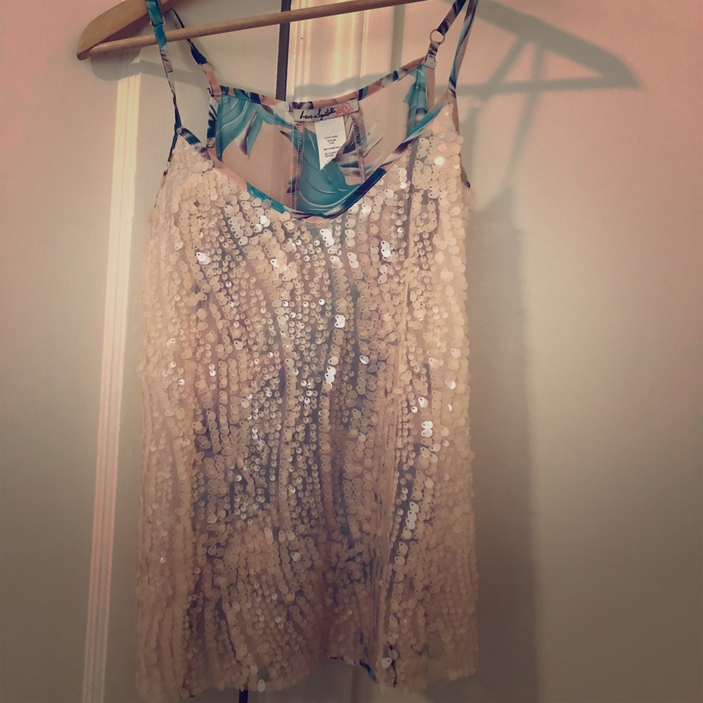 Sequin Floral Top